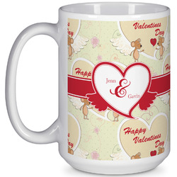 Mouse Love 15 Oz Coffee Mug - White (Personalized)