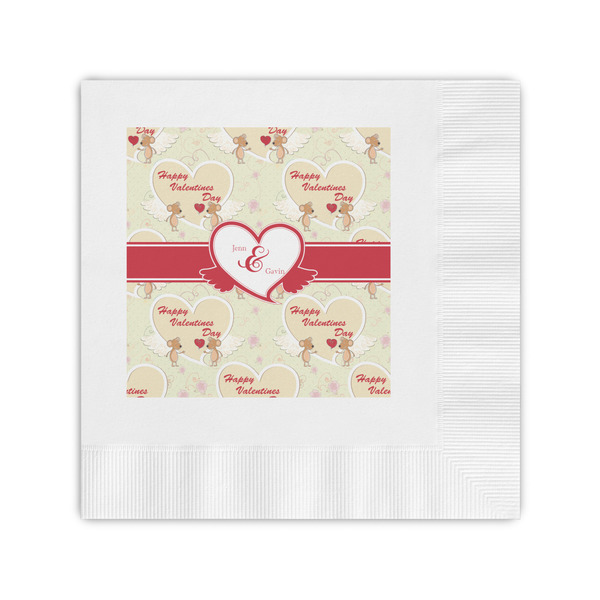 Custom Mouse Love Coined Cocktail Napkins (Personalized)