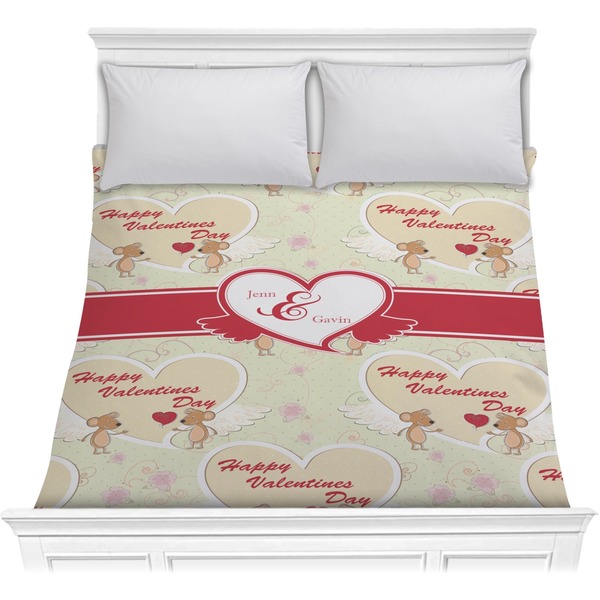Custom Mouse Love Comforter - Full / Queen (Personalized)