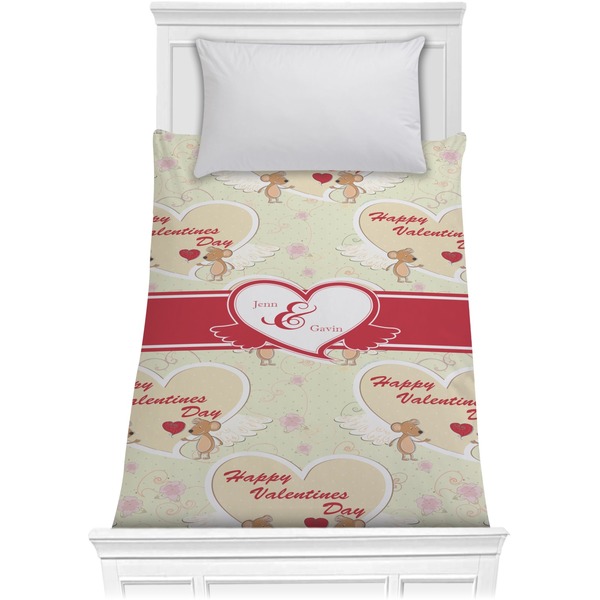 Custom Mouse Love Comforter - Twin XL (Personalized)