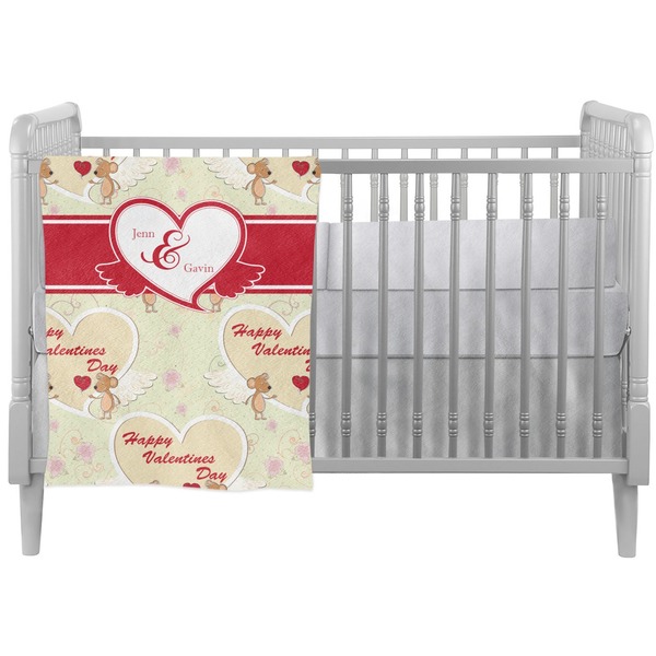 Custom Mouse Love Crib Comforter / Quilt (Personalized)