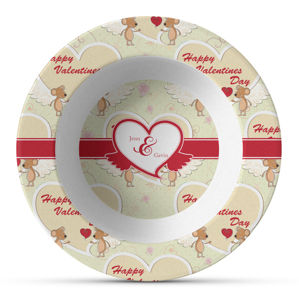 Custom Mouse Love Plastic Bowl - Microwave Safe - Composite Polymer (Personalized)