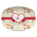 Mouse Love Plastic Platter - Microwave & Oven Safe Composite Polymer (Personalized)
