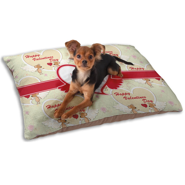 Custom Mouse Love Dog Bed - Small w/ Couple's Names