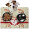 Mouse Love Dog Food Mat - Medium w/ Couple's Names