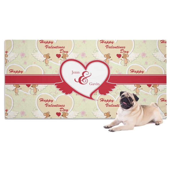 Custom Mouse Love Dog Towel (Personalized)