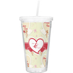 Mouse Love Double Wall Tumbler with Straw (Personalized)