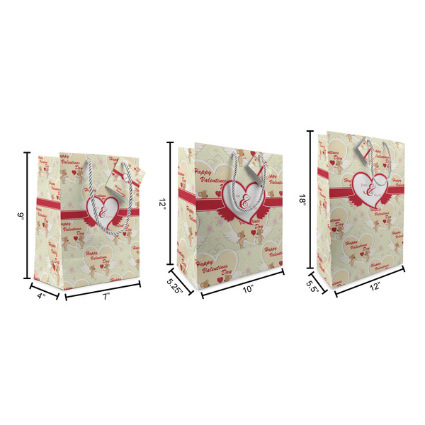Mouse Love Gift Bags - All Sizes - Dimensions