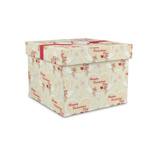 Custom Mouse Love Gift Box with Lid - Canvas Wrapped - Small (Personalized)