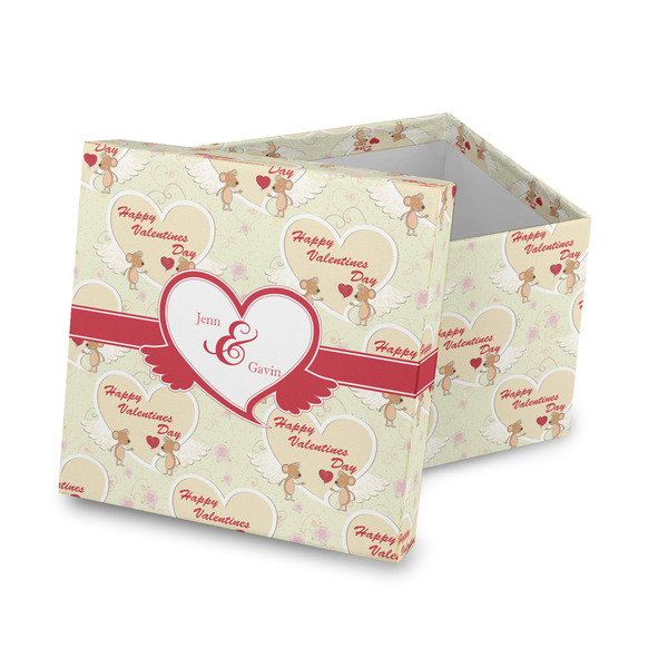 Custom Mouse Love Gift Box with Lid - Canvas Wrapped (Personalized)