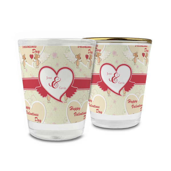 Custom Mouse Love Glass Shot Glass - 1.5 oz (Personalized)