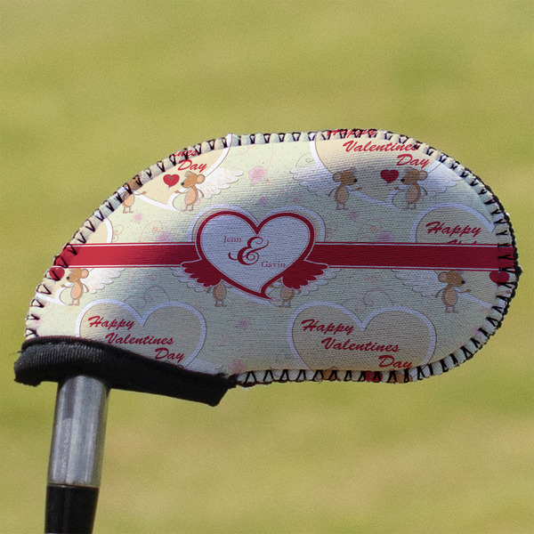 Custom Mouse Love Golf Club Iron Cover - Single (Personalized)