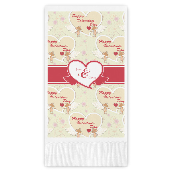 Custom Mouse Love Guest Napkins - Full Color - Embossed Edge (Personalized)