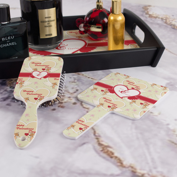 Mouse Love Hair Brush and Hand Mirror - Bathroom Scene