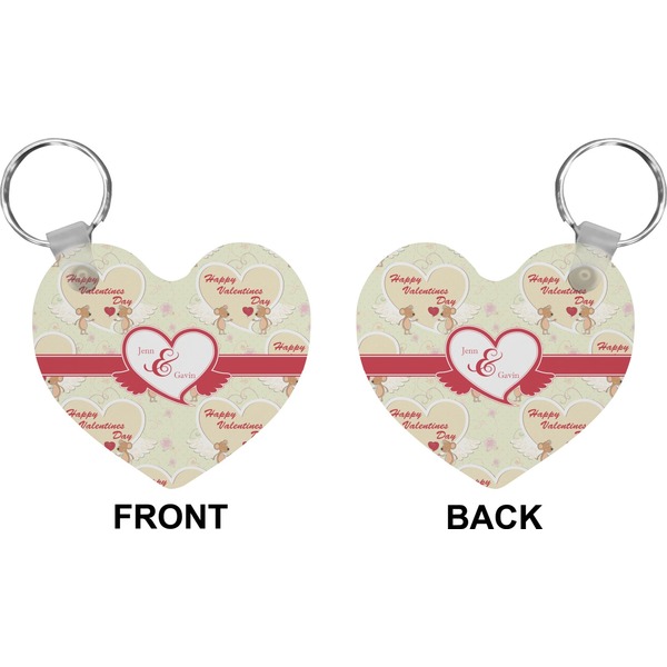 Mouse Love Heart Keychain (Front + Back)