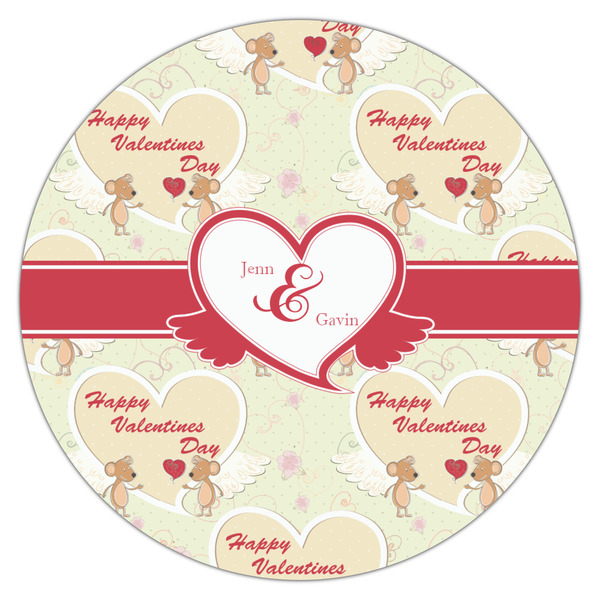 Mouse Love Icing Circle - Large - Single