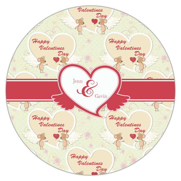 Mouse Love Icing Circle - Medium - Single
