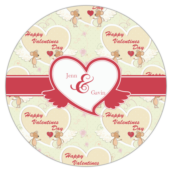 Mouse Love Icing Circle - Small - Single