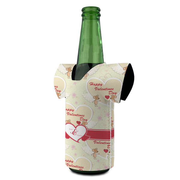 Mouse Love Jersey Bottle Cooler - ANGLE (on bottle)