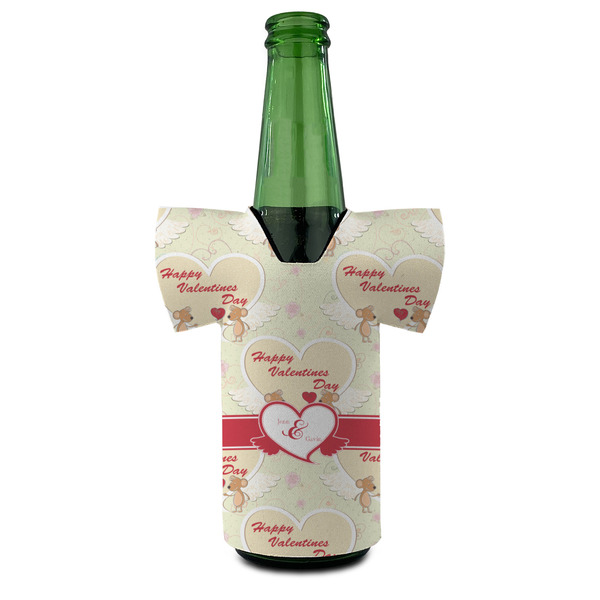 Mouse Love Jersey Bottle Cooler - FRONT (on bottle)