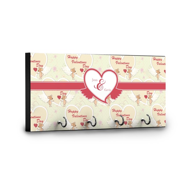 Mouse Love Key Hanger - Front View with Hooks