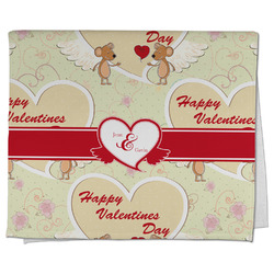 Mouse Love Kitchen Towel - Poly Cotton w/ Couple's Names