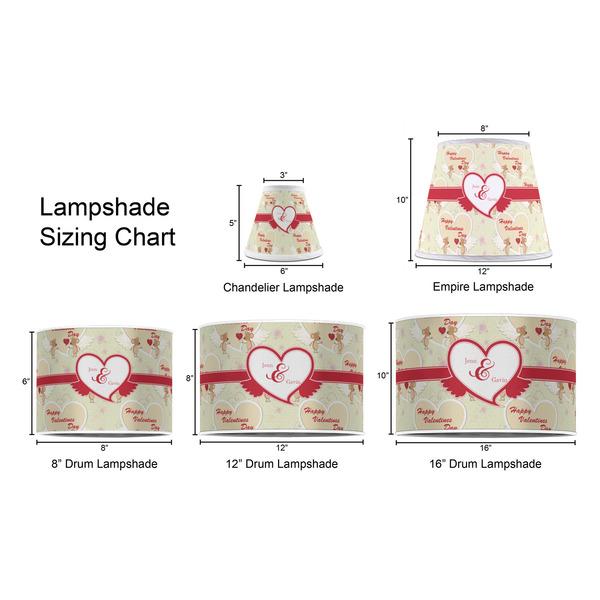 Mouse Love Lampshade Sizing Chart