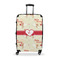 Mouse Love Suitcase - 28" Large - Checked w/ Couple's Names