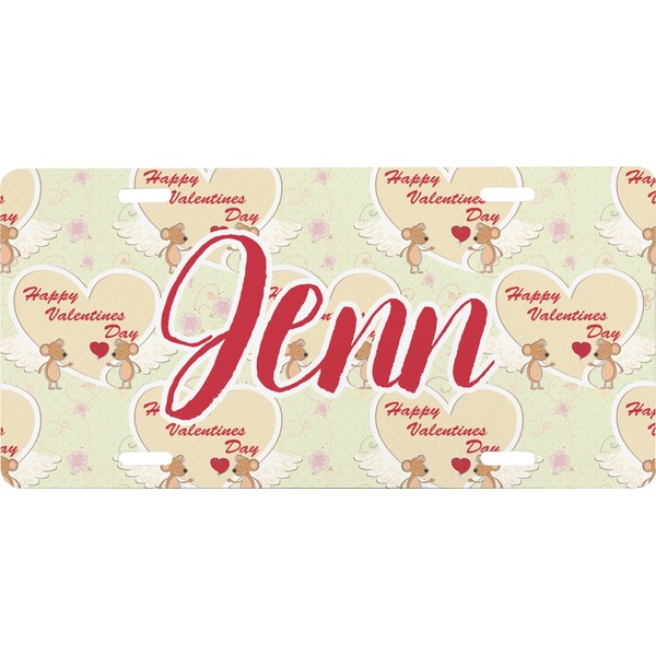 Custom Mouse Love Front License Plate (Personalized)