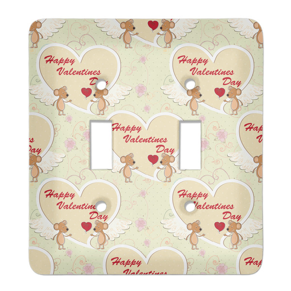 Custom Mouse Love Light Switch Cover (2 Toggle Plate)