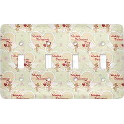 Mouse Love Light Switch Cover (4 Toggle Plate)