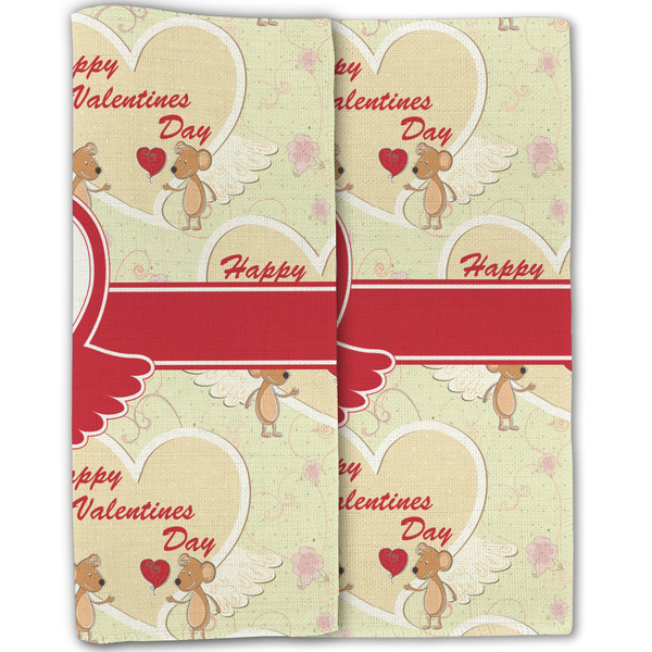 Mouse Love Linen Placemat - Folded Half (double sided)