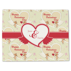 Mouse Love Single-Sided Linen Placemat - Single w/ Couple's Names
