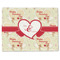 Mouse Love Single-Sided Linen Placemat - Single w/ Couple's Names