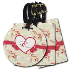 Mouse Love Plastic Luggage Tag (Personalized)