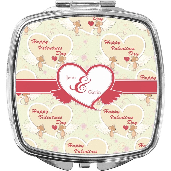 Custom Mouse Love Compact Makeup Mirror (Personalized)