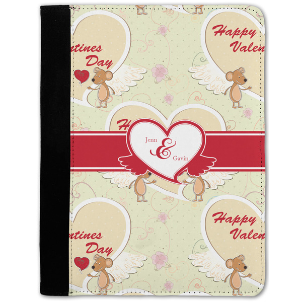 Custom Mouse Love Notebook Padfolio - Medium w/ Couple's Names
