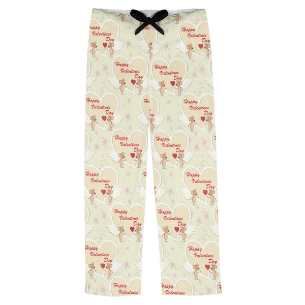 Custom Mouse Love Mens Pajama Pants - S