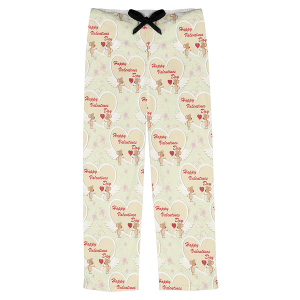 Custom Mouse Love Mens Pajama Pants - XS