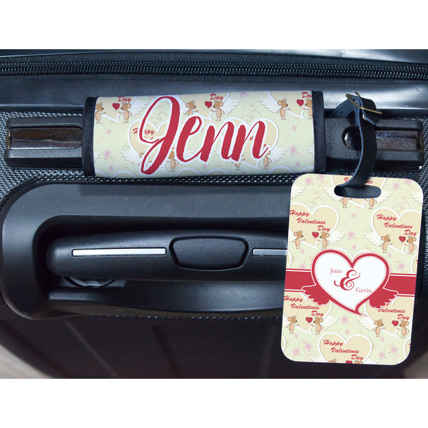 Mouse Love Metal Luggage Tag & Handle Wrap - In Context