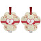 Mouse Love Metal Paw Ornament - Front and Back