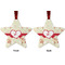 Mouse Love Metal Star Ornament - Front and Back