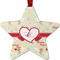 Mouse Love Metal Star Ornament - Front