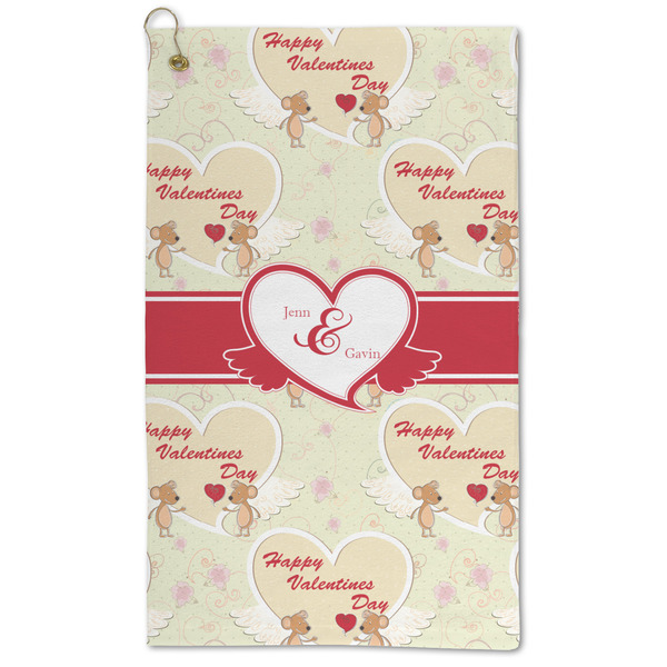 Custom Mouse Love Microfiber Golf Towel - Large (Personalized)