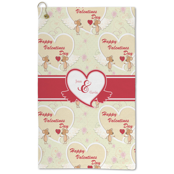 Custom Mouse Love Microfiber Golf Towel (Personalized)