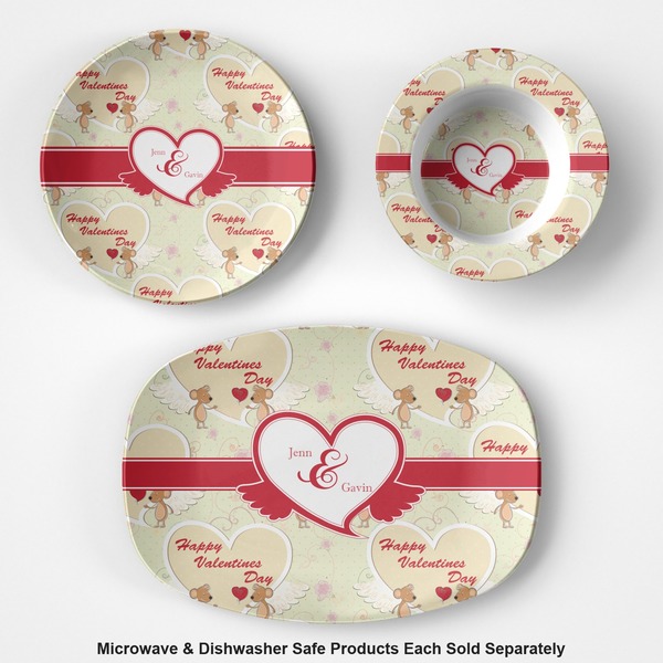 Mouse Love Microwave & Dishwasher Safe CP Plastic Dishware - Group
