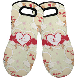 Mouse Love Neoprene Oven Mitts - Set of 2 w/ Couple's Names