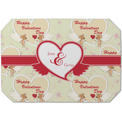 Mouse Love Dining Table Mat - Octagon (Single-Sided) w/ Couple's Names
