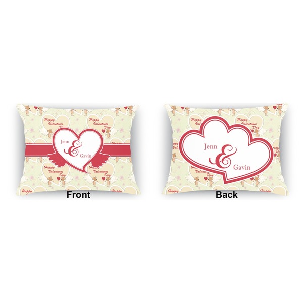 Mouse Love  Outdoor Rectangular Throw Pillow (Front and Back)
