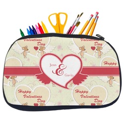 Mouse Love Neoprene Pencil Case - Medium w/ Couple's Names